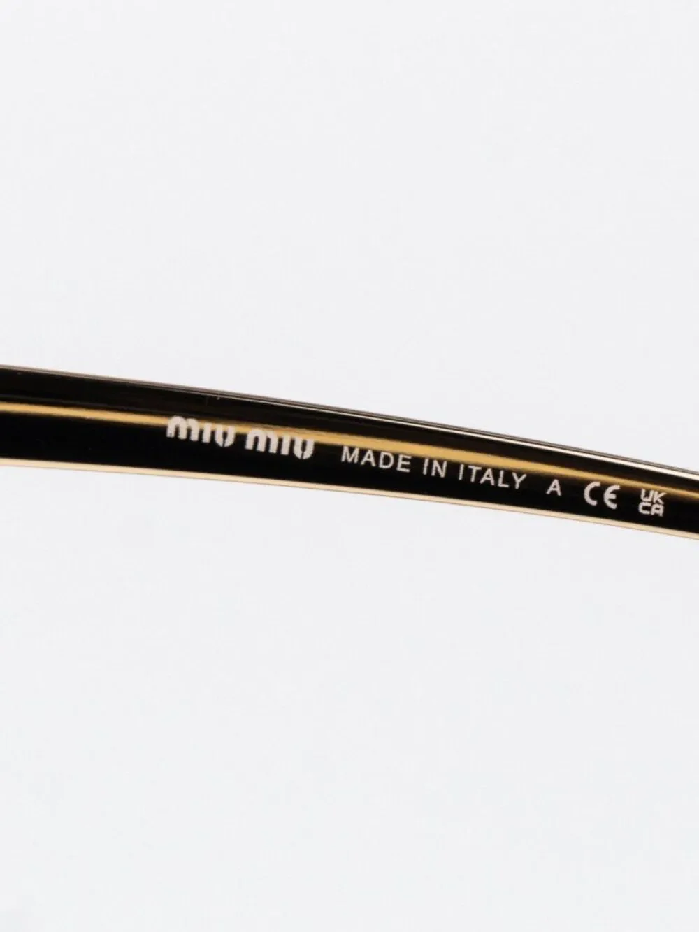 Miu Miu Women Sunglasses Gold Yellow Gradient Square MUA57S 5AK20S NEW AUTHENTIC